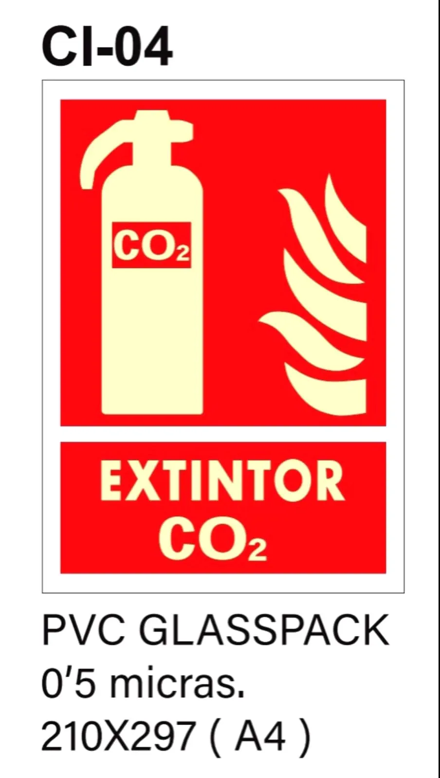 Señalética PRL: extinción de incendios